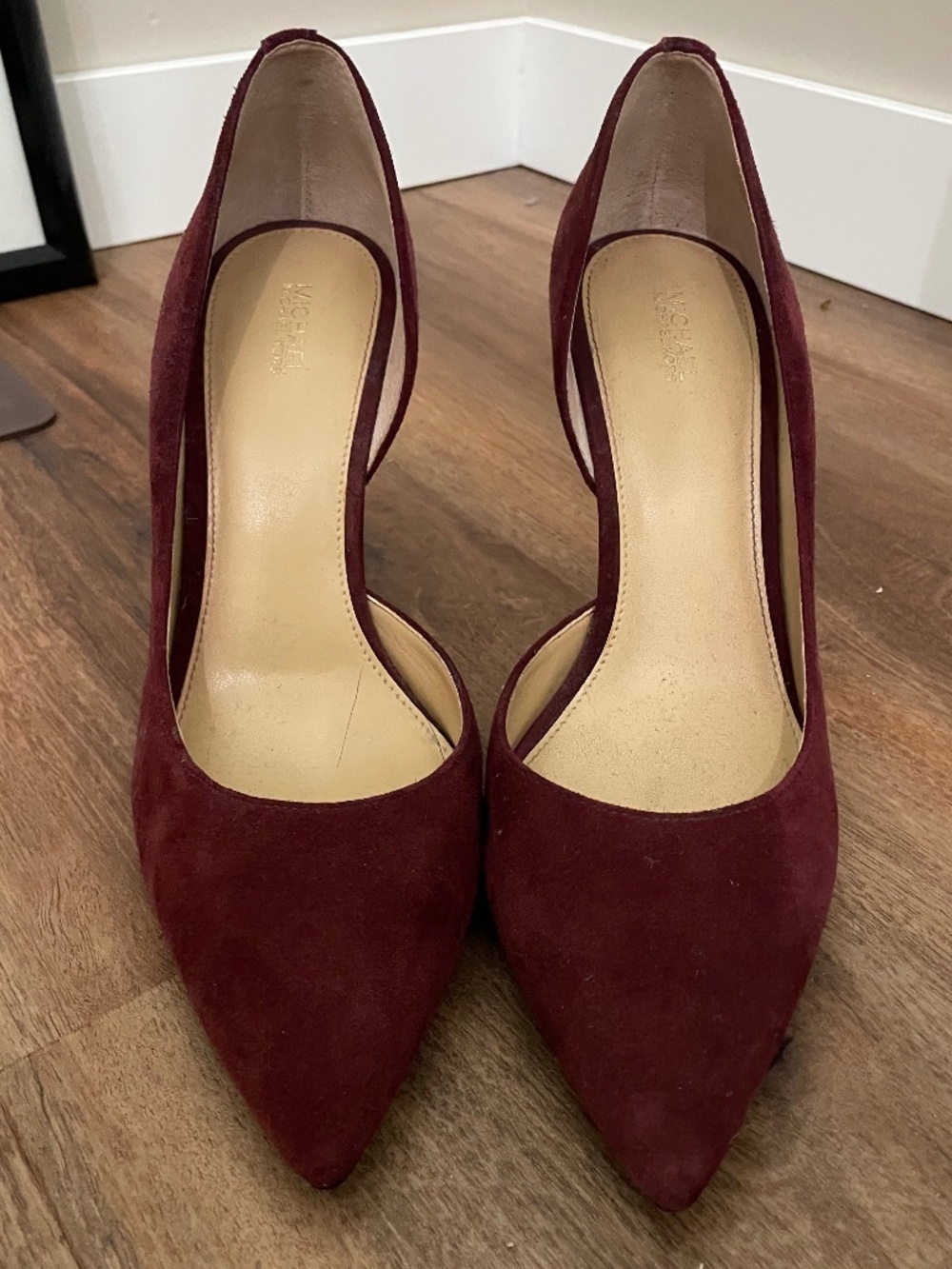 Michael Kors Maroon Suede Heels